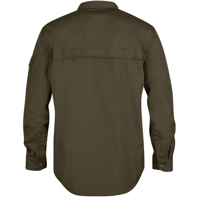 Fjallraven Men's Sarek Trekking Long Sleeve Shirt - Dark Olive