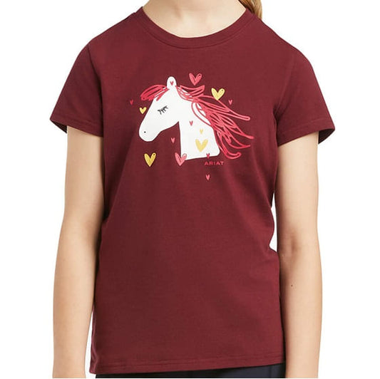 Ariat Kids' My Love T-Shirt - Zinfandel