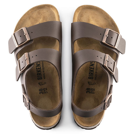  Birkenstock Milano Birko-Flor Brown (034701/034703)