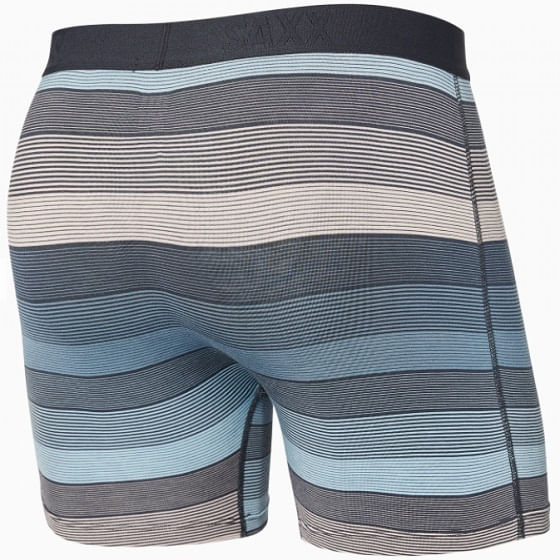  Saxx Men's Vibe Boxer Briefs - Hazy Stripe Washed Blue