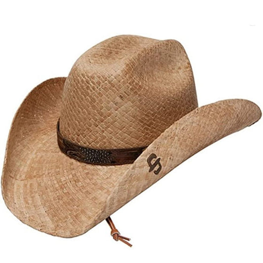  Stetson River Run Shapeable Straw Cowboy Hat - Brown Tea Stained