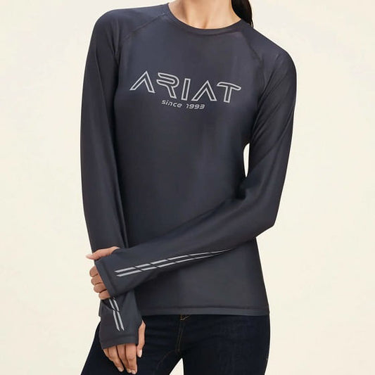  Ariat Women's Lumina Long Sleeve Tee - Ebony