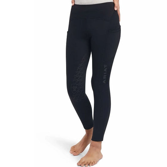  Ariat Kids' Venture Thermal Knee Patch Tight - Black