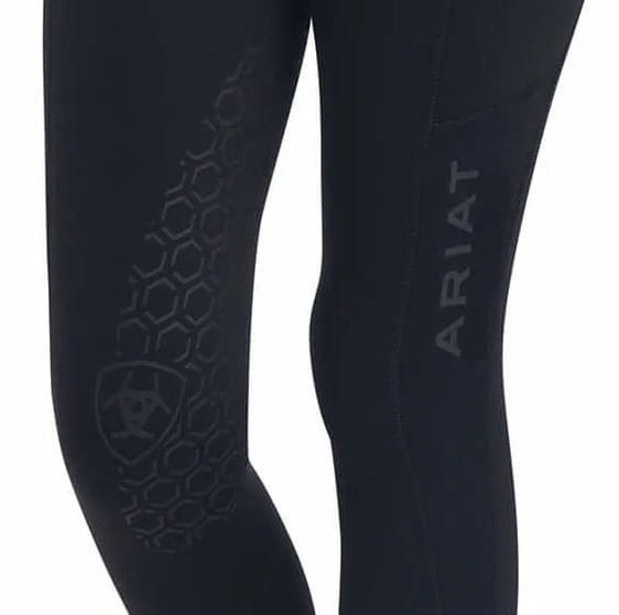  Ariat Kids' Venture Thermal Knee Patch Tight - Black