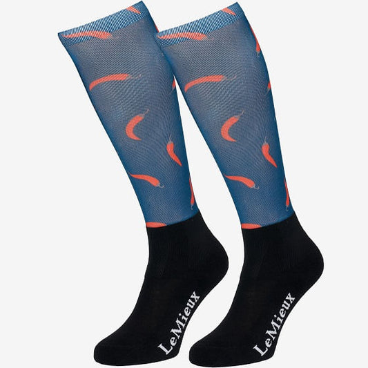  Lemieux Footsie Boot Socks - Chilies
