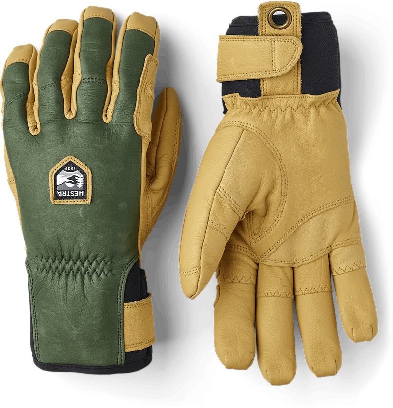  Hestra Men's Ergo Grip Incline 5-finger Glove - Forest/Natural