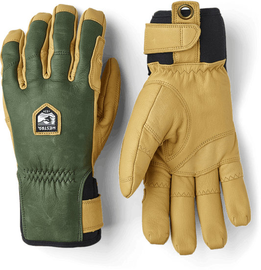  Hestra Men's Ergo Grip Incline 5-finger Glove - Forest/Natural