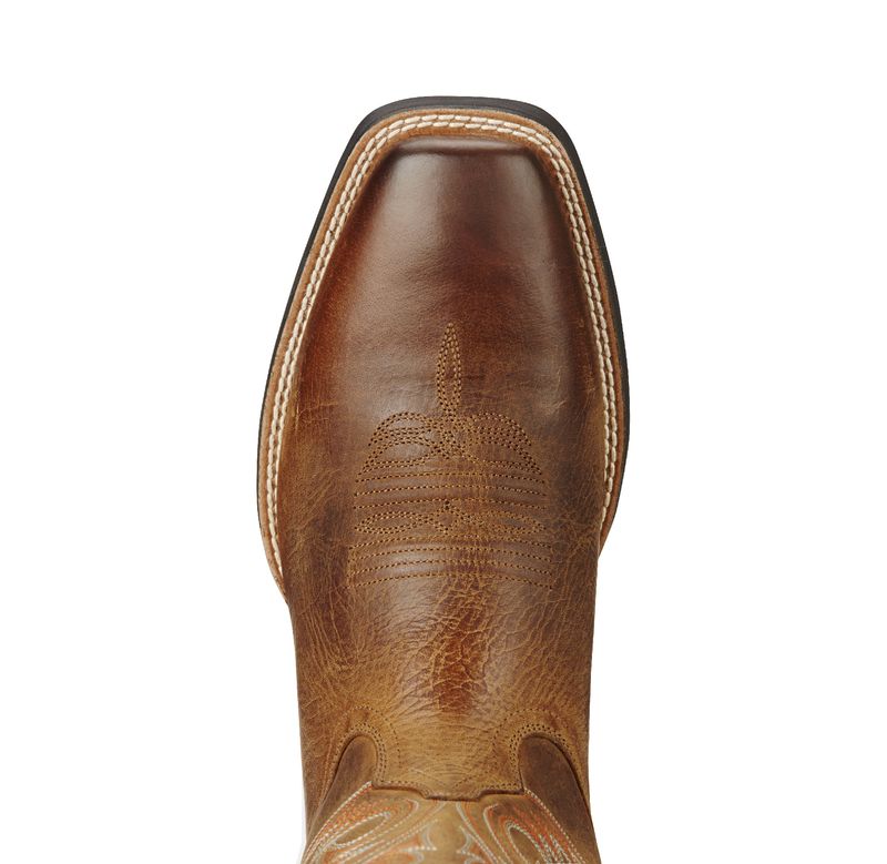  Ariat Men's Sport Herdsman Western Boot - Powder Brown