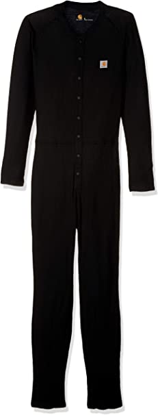  Carhartt Men's Midweight Cotton Waffle Suit - Black