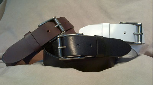  Keldon Plain Volgrass Leather Belt - Black