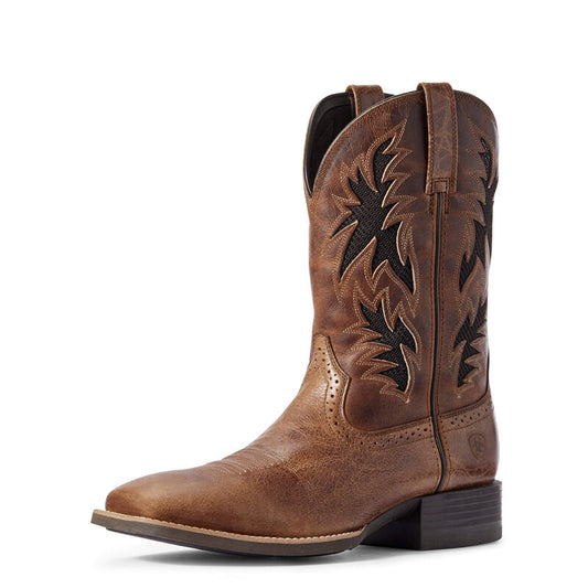  Ariat Men's Sport Cool VentTEK Western Boot - Dark Tan