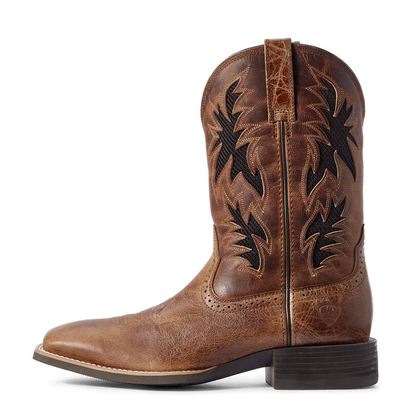  Ariat Men's Sport Cool VentTEK Western Boot - Dark Tan