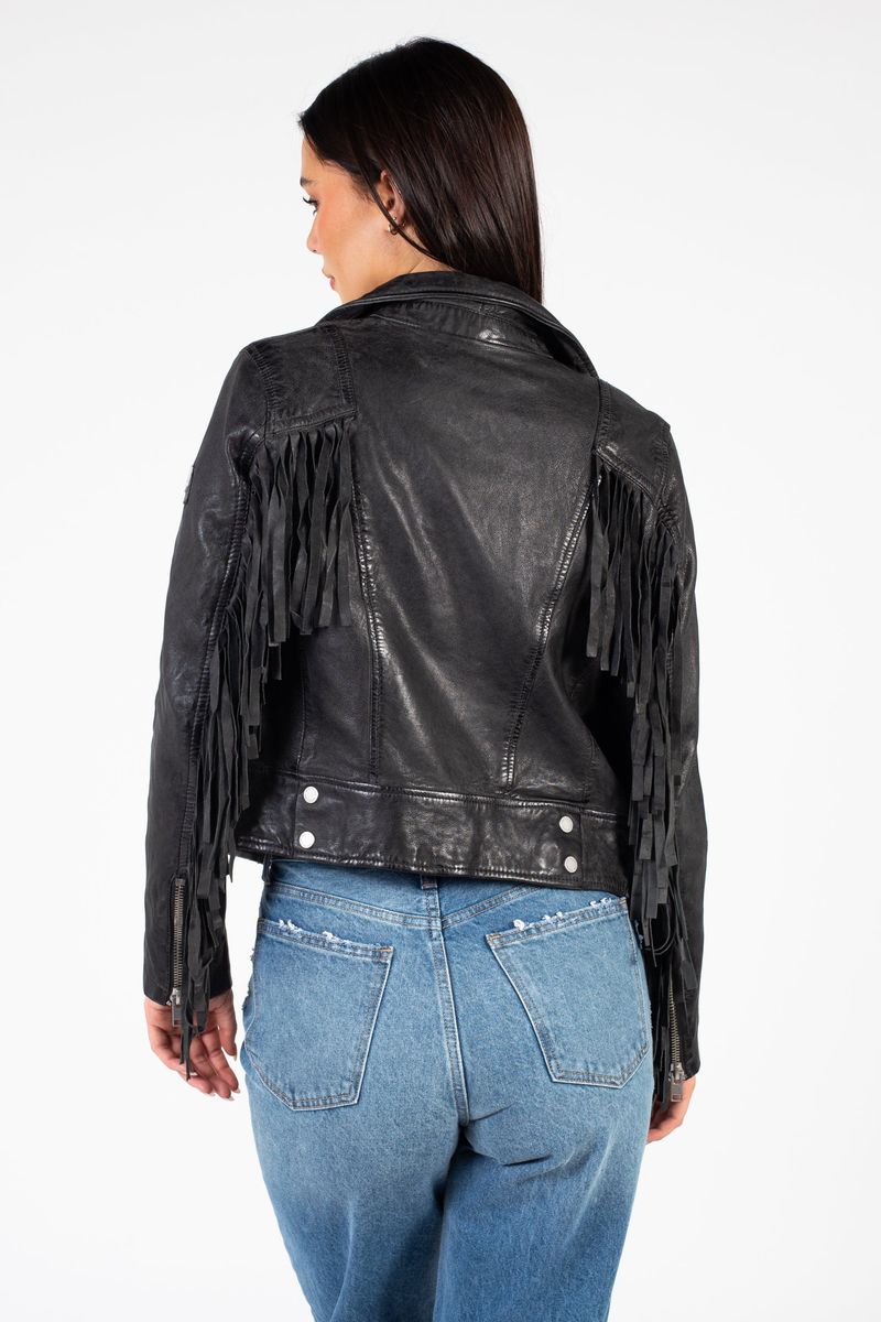  Mauritius Women's Zoe Leather Jacket - Black