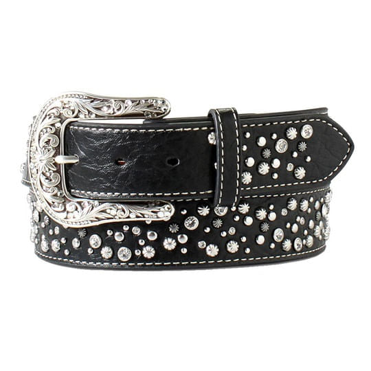  Ariat Women's Rhinestone Stud Leather Belt