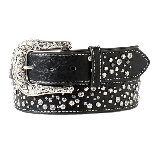  Ariat Women's Rhinestone Stud Leather Belt