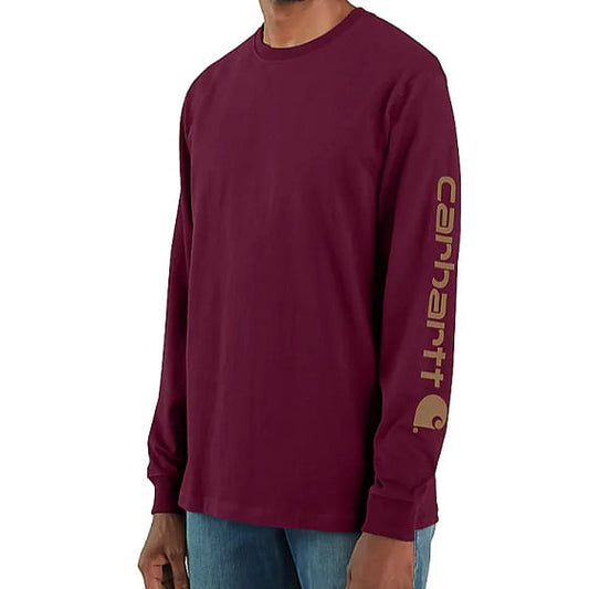  Carhartt Men's Loose Fit Heavyweight Long Sleeve Graphic T-Shirt - Port