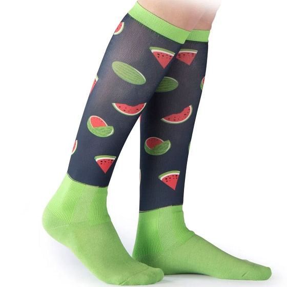  Shires Aubrion Kids' Hyde Park Cross Country Socks - Watermelon