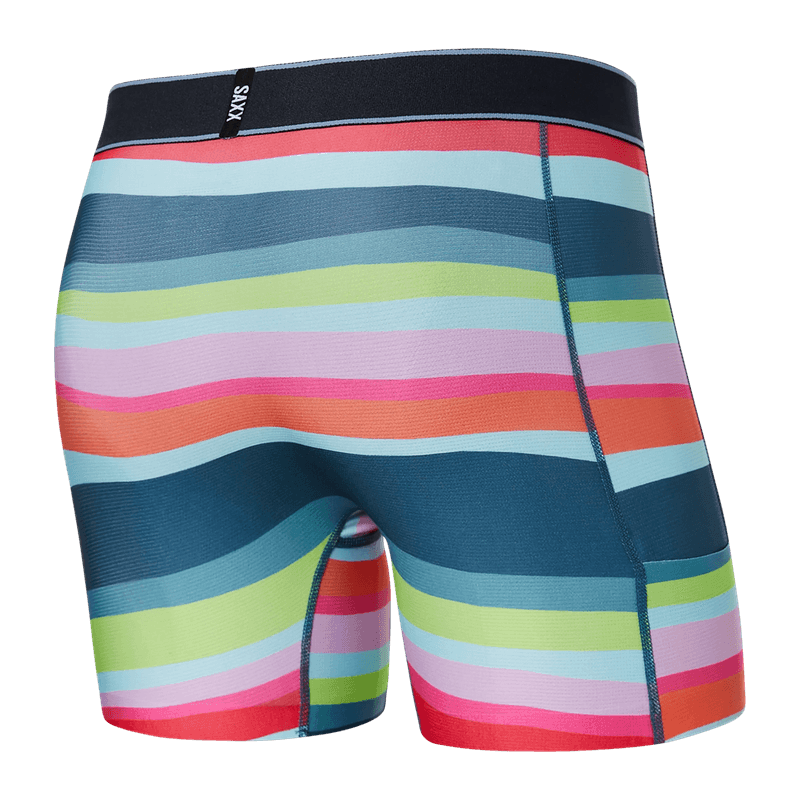 Saxx Men's Droptemp™ Cooling Hydro - Cutback Stripe - Bright Multi (SXBB43-BMC)