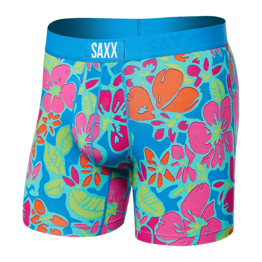  Saxx Men's Vibe Boxer Brief Fly - Island Soul - Multi (SXBM35-ISM)