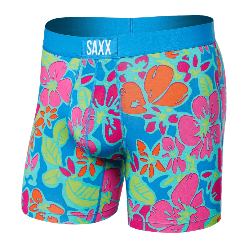 Saxx Men's Vibe Boxer Brief Fly - Island Soul - Multi (SXBM35-ISM)