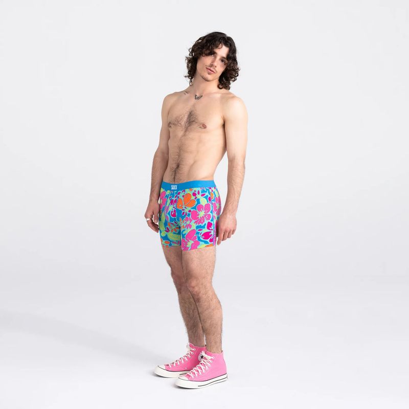  Saxx Men's Vibe Boxer Brief Fly - Island Soul - Multi (SXBM35-ISM)