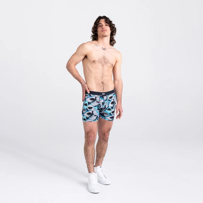  Saxx Men's Daytripper Boxer Brief Fly - Camo/Navy (SXBB11F-STN)