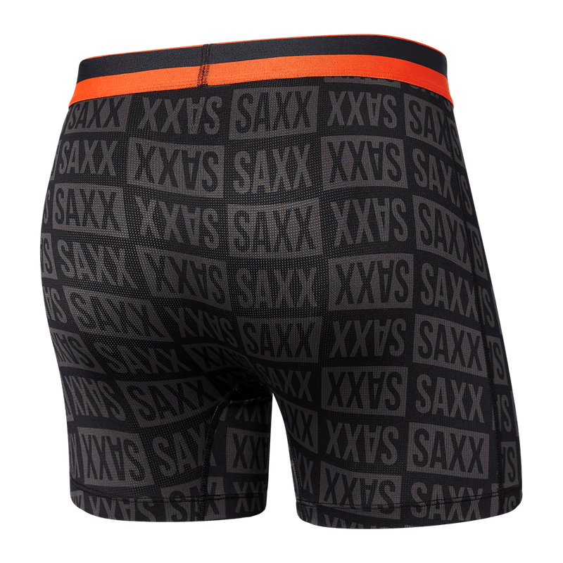Saxx Men's Sport Mesh Boxer Brief - Checkerboad/Black (SXBB12F-CBB)