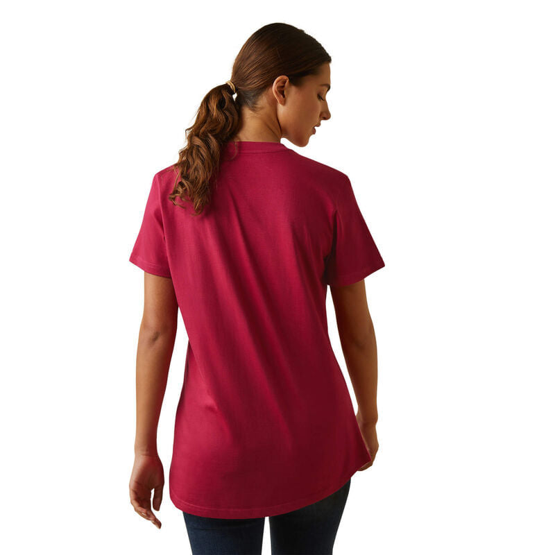  Ariat Women's Rebar Cotton Strong T-Shirt - Cherries Jubilee