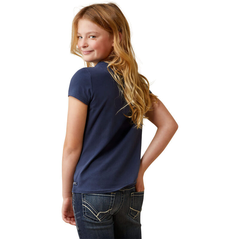  Ariat Kids' Frolic T-Shirt - Navy Eclipse