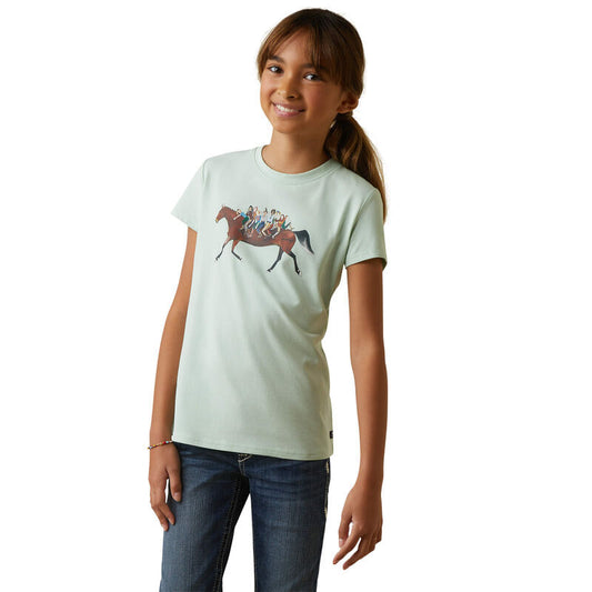  Ariat Kids' Harmony T-Shirt - Aqua Foam