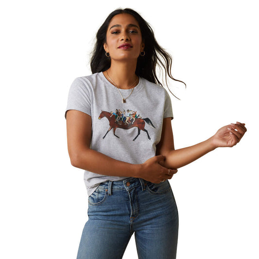  Ariat Women's Harmony T-Shirt - Heather Grey