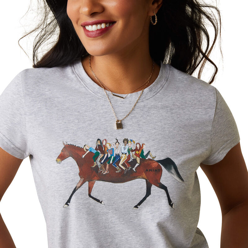  Ariat Women's Harmony T-Shirt - Heather Grey