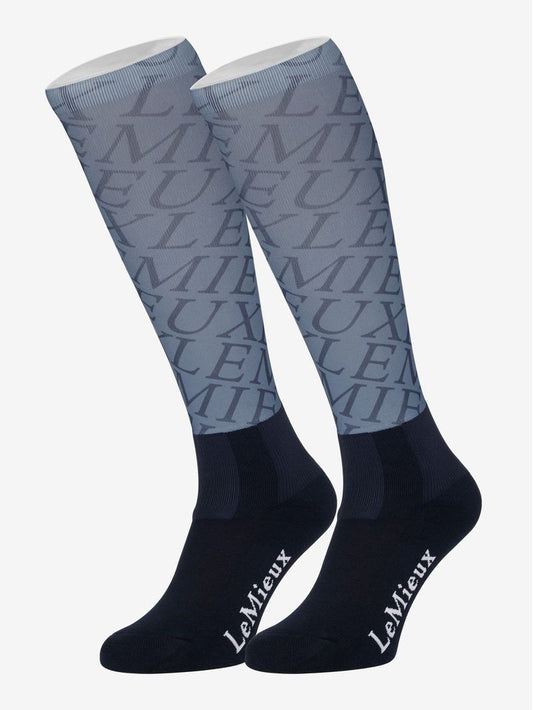  Lemieux Footsie Fleur Socks - Denim