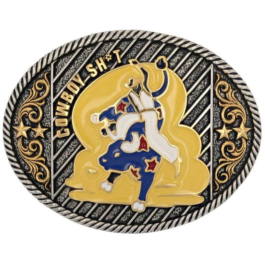  Montana Silversmiths Cowboy Sh*t Bullrider Attitude Buckle (A961CST)