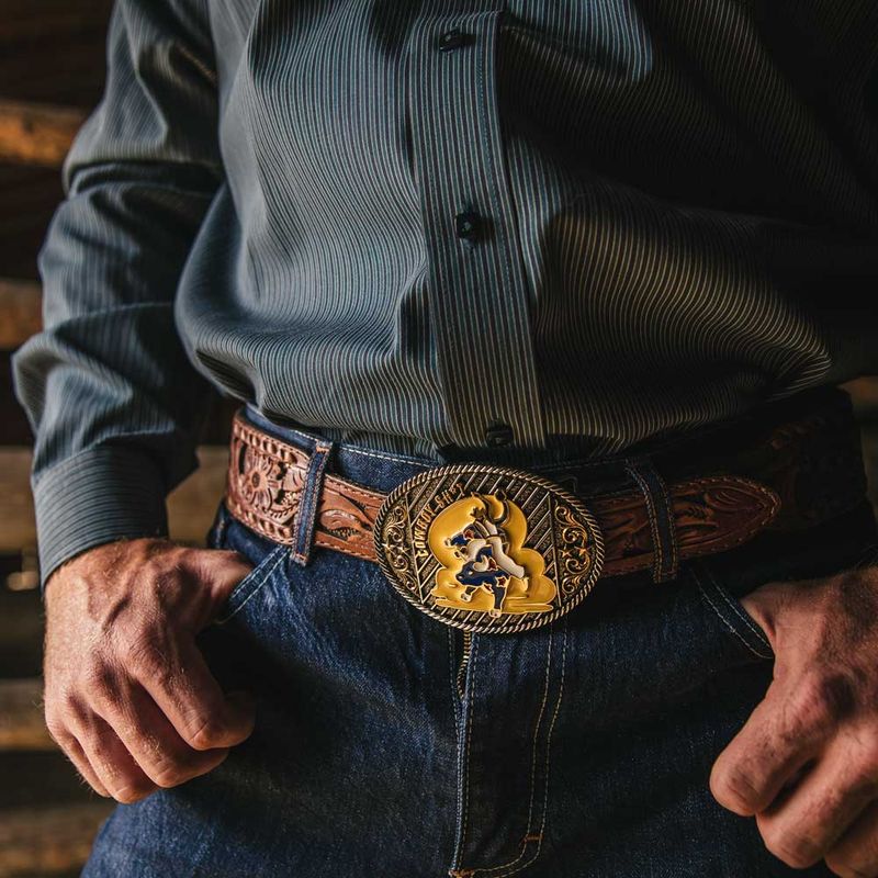  Montana Silversmiths Cowboy Sh*t Bullrider Attitude Buckle (A961CST)