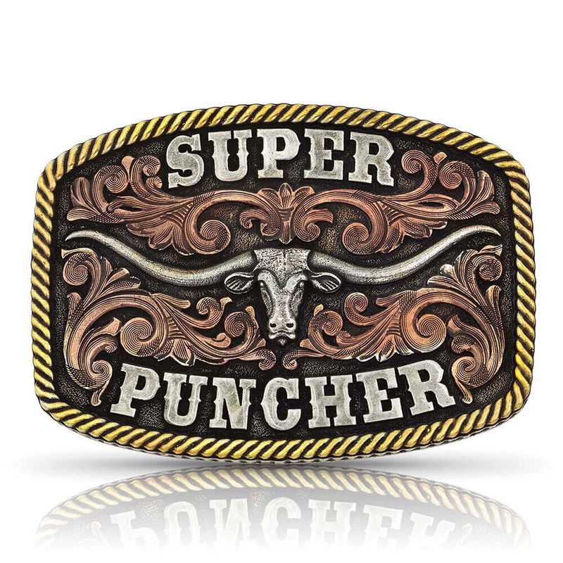  Montana Silversmiths Dale Brisby Super Puncher Longhorn Buckle (A810DBT)