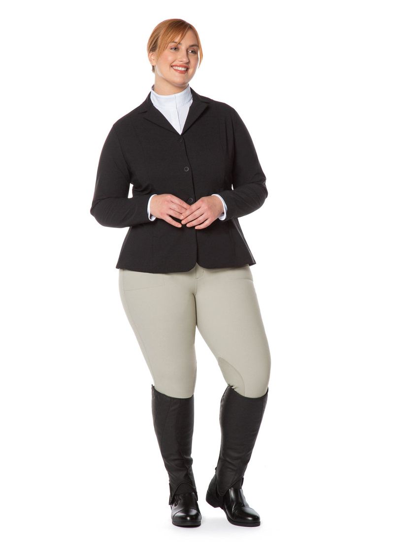  Kerrits Women's Stretch Competitor Koat - 3 Snap - Black (40398)