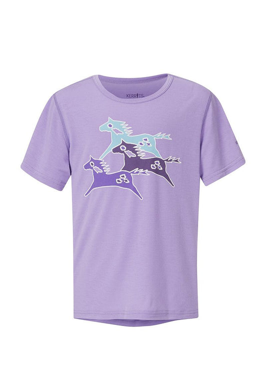  Kerrits Kids Painted Horse Tee - Violet