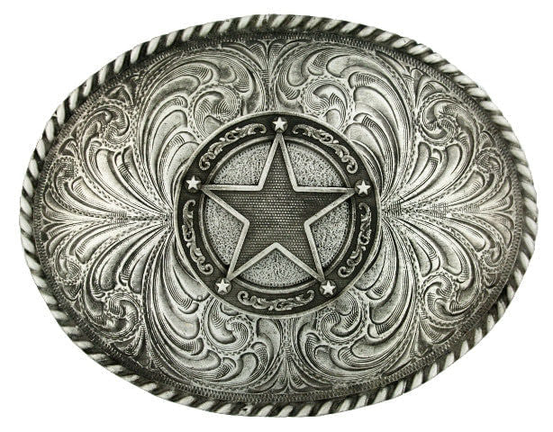  Montana Silversmiths Western Star Concho Attitude Belt Buckle