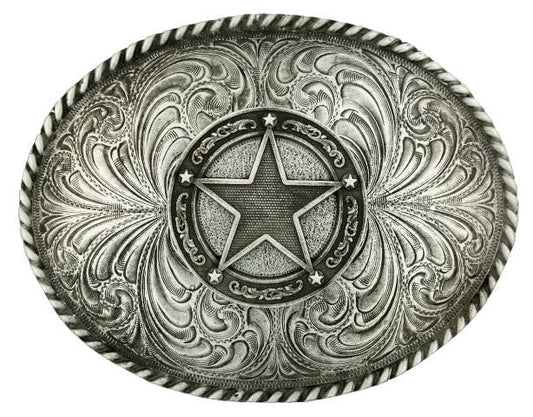  Montana Silversmiths Western Star Concho Attitude Belt Buckle