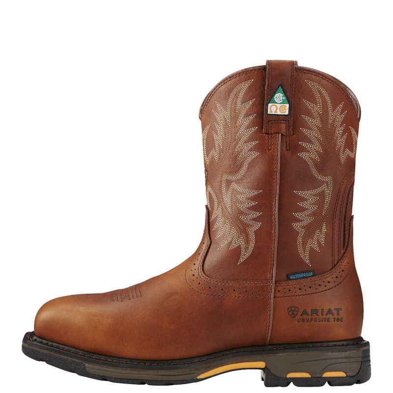  Ariat Men's WorkHog CSA H20 Composite Toe - Dark Copper Work Boots