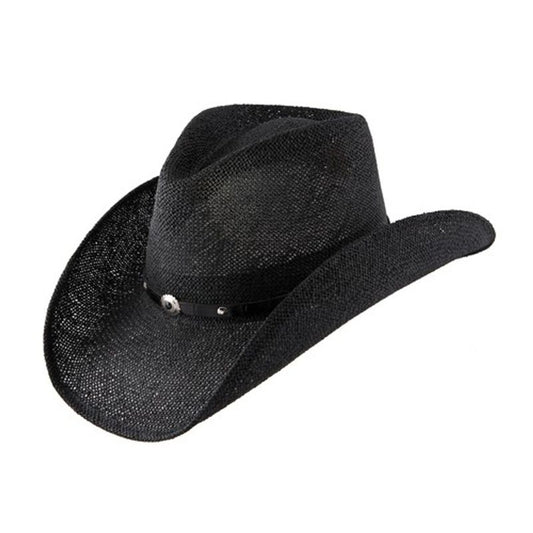  Stetson Onyx Twisted Paper Straw Hat - Black