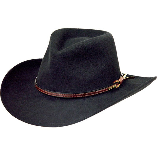  Stetson Bozeman Wool Felt Western Hat - Black