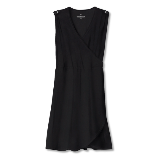  Royal Robbins Women's Noe Cross-Over Dress - Black