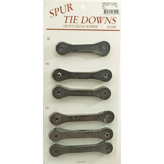  Western Rawhide Rubber Spur Tie Downs