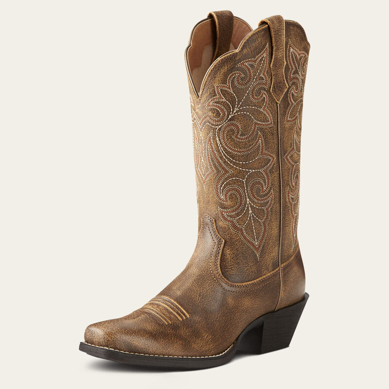  Ariat Women's Round Up Square Toe - Vintage