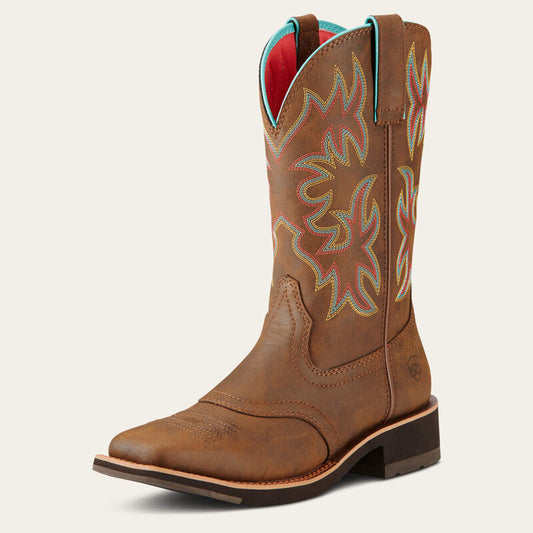  Ariat Women's Delilah Western Boot (10018676) - Toasted Brown