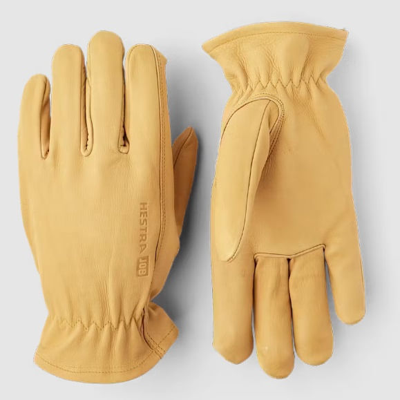  Hestra Unisex Unlined Drivers' Work Gloves - Yellow