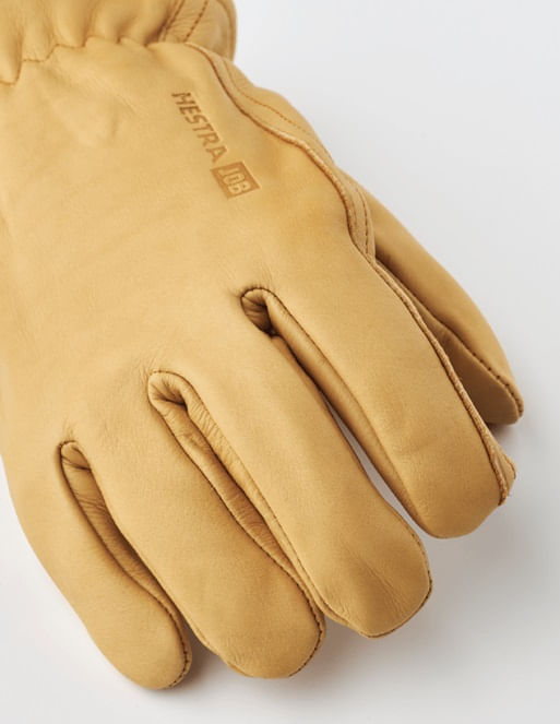  Hestra Insulated Drivers' Leather Work Gloves - Yellow