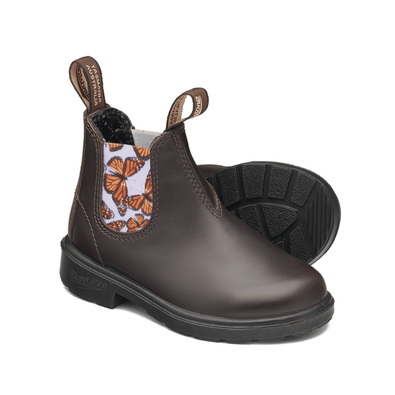  Blundstone 2395 - Kids' Blunnies Brown With Lilac Butterfly